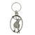 English Pewter Key Ring - Roaring Stag