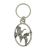 English Pewter Key Ring - Pair of Ducks