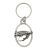 English Pewter Key Ring - Fly Fishing Hook