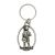 English Pewter Key Ring - Fishing Fisherman