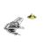 Frog (toad) Pewter Lapel Pin Badge