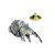 Spaniel With Pheasant In Mouth English Pewter Lapel Pin Badge