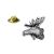 Moose Head English Pewter Lapel Pin Badge