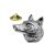 Wolfs Head English Pewter Lapel Pin Badge