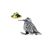 Standing Woodcock Bird English Pewter Lapel Pin Badge