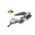 Falcon On Glove English Pewter Lapel Pin Badge