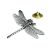 Dragonfly English Pewter Lapel Pin Badge