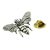 Honey Bee Design English Made Pewter Pin Badge