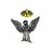 Flying Angel English Pewter Lapel Pin Badge