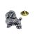 Poodle Dog Pewter Lapel Pin Badge