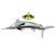 Marlin (like a Swordfish) Pewter Lapel Pin Badge
