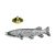 Pike Fish Pewter Lapel Pin Badge