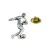Footballer, Football Pewter Lapel Pin Badge