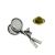 Badminton Rackets, Shuttlecocks Pewter Lapel Pin Badge