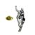 Snowboarder English Pewter Lapel Pin Badge