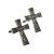 English Made Interlaced Celtic Cross Pewter Cufflinks