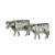 English Made Pewter Cufflinks Cow Farm Animal