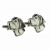 Labrador Dogs Head Pewter Cufflinks