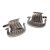 Viking Boat Pewter Cufflinks