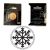 Single Wax sealing coin design 123 Winter Christmas Snowflake design