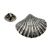 Scallop / Cockleshell English Pewter Lapel Pin Badge