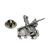 Jousting Knight English Pewter Lapel Pin Badge
