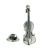 Pewter Violin Lapel Pin Badge