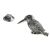 Kingfisher Bird Design Pewter Lapel Pin Badge